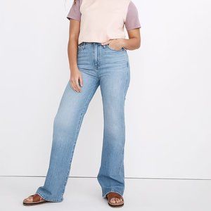 Madewell 11" High-Rise Flare Jeans in Conwell Wash